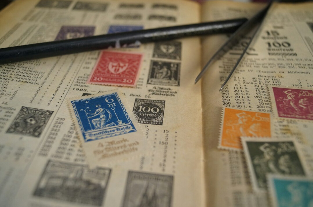 stamp collection album